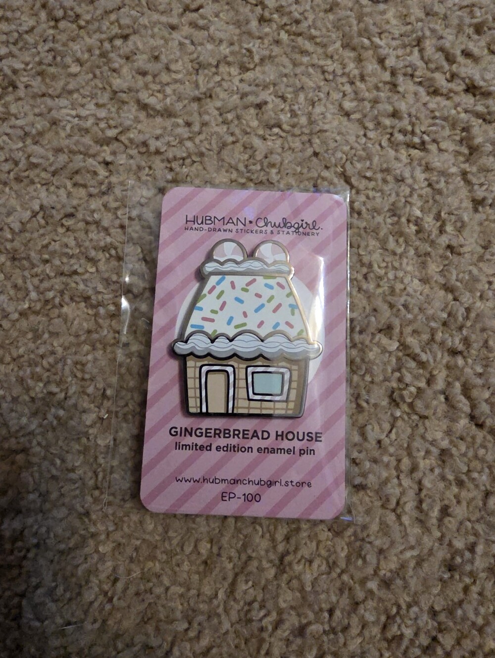 *NEW* GINGERBREAD HOUSE Enamel Pin - Hubman & Chubgirl